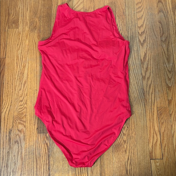 Andie Swim The Malibu One Piece LT Swimsuit Cherry Red plus size XXXL Tall NWT - Picture 3 of 6